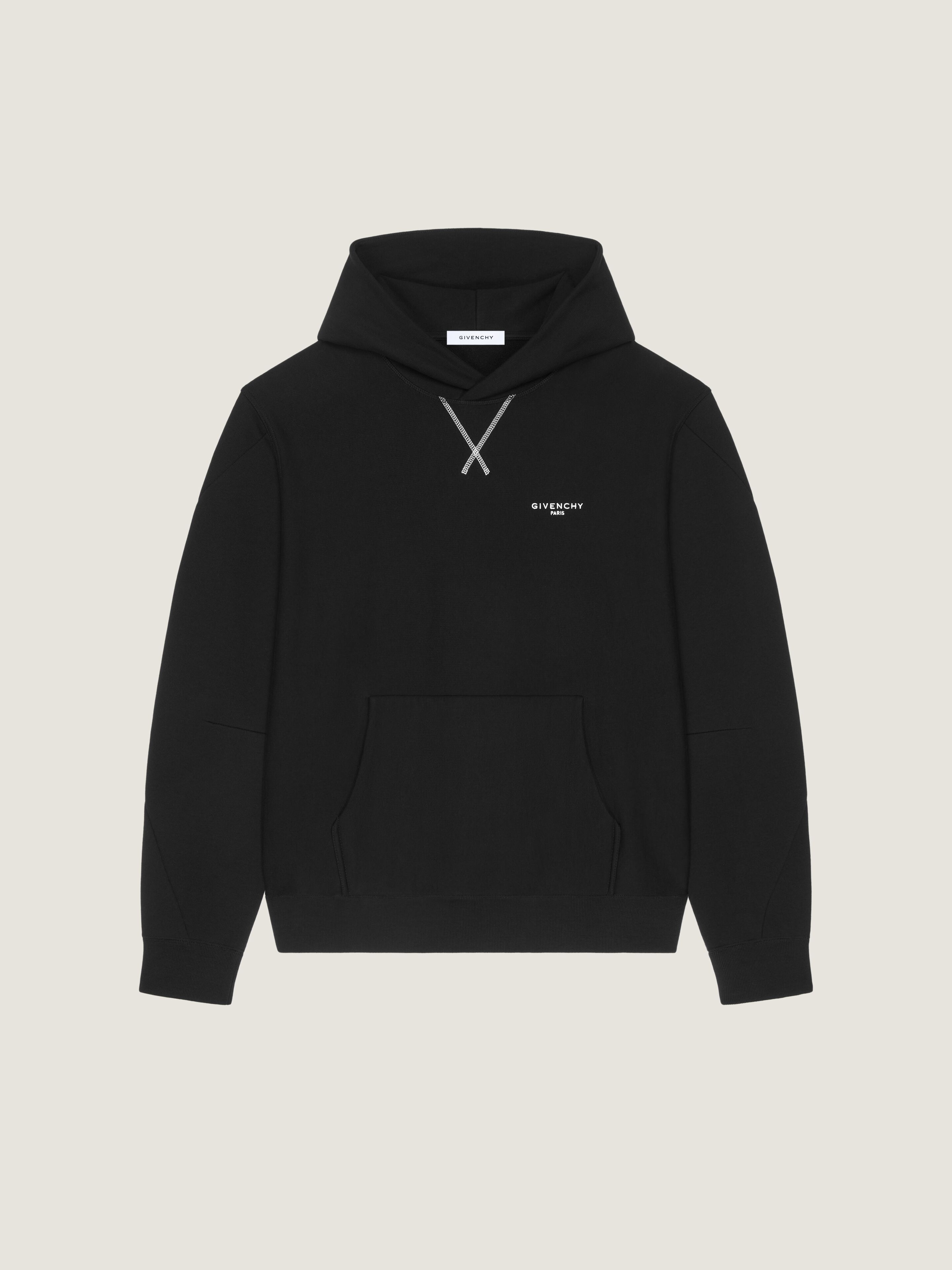 Couture Seam hoodie in fleece embroidered GIVENCHY Paris